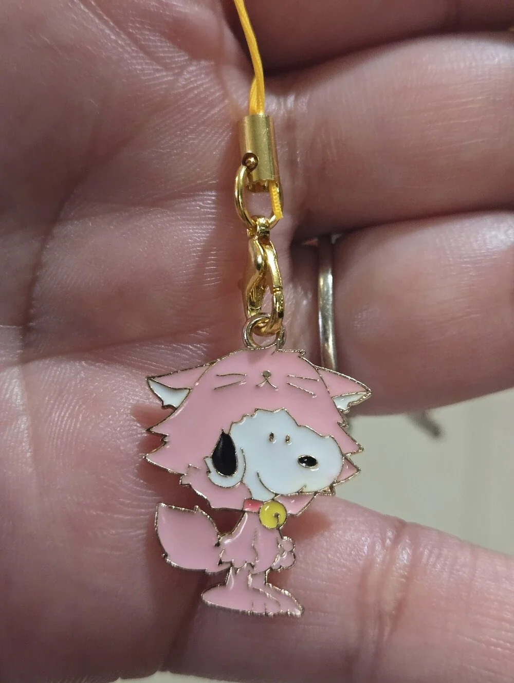 Peanuts: Snoopy Camping Or In Pink Cat Suit Phone, Bag Charm Or Keychain